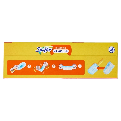 Swiffer Duster Cattura Polvere - Ricarica 18 Piumini per spolverare